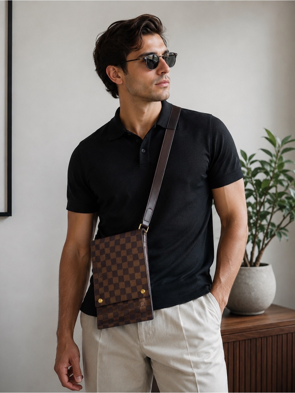 Louis Vuitton Damier Ebene Pochette Mathilda Crossbody Shoulder Bag - Picture 12 of 12